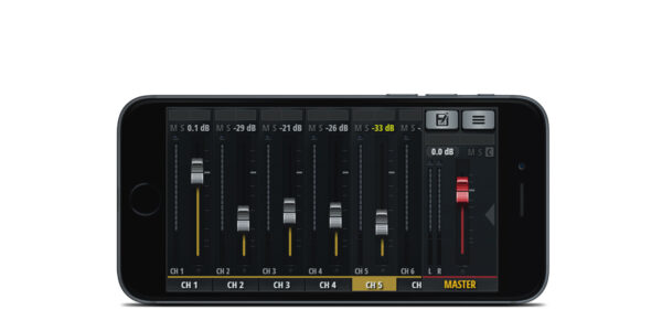 Ui12 Mezclador digital de 12 canales con control inalámbrico